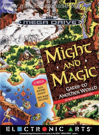 Cover Might and Magic - Gates to Another World for Genesis - Mega Drive